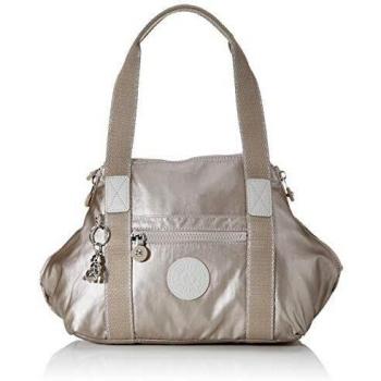 Kipling Art Mini, Bolso de Mano para Mujer, Plateado (Metallic Glow), 28x23.5x18.5 cm