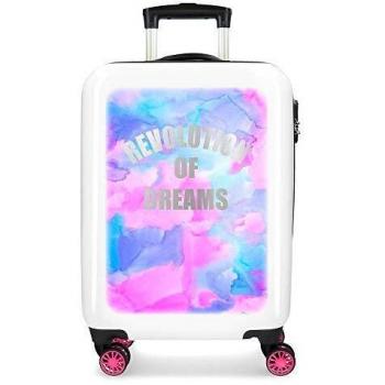 Enso Revolution Dreams Maleta de Cabina Multicolor 37x55x20 cms Rígida ABS Cierre combinación 34L 2,6Kgs 4 Ruedas Dobles Equipaje de Mano