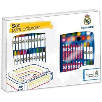 Maletín de Dibujo Real Madrid, 62 Piezas, 48 x 35 cm