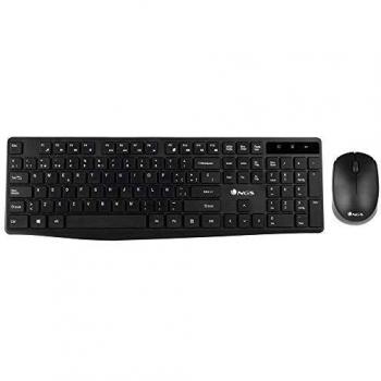 NGS ALLUREKIT Kit da Tastiera Multimediale e Mouse 1200dpi Senza Fili 2.4GHz (QWERTY Italiano)