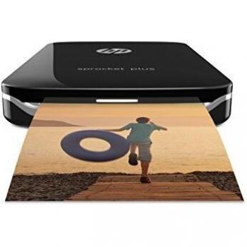 HP Sprocket Plus Instant Photo Printer, Black (5.8 x 8.6 cm)