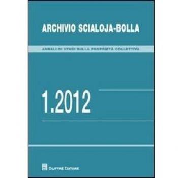 Archivio scialoja-bolla 1/2012: Vol. 1