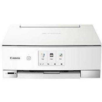 Canon PIXMA TS8351 Wireless Inkjet All-in-One Printer (Print, Scan, Copy, Touchscreen Display 10.8 cm, WLAN, Wi-Fi, Print App, 4800 x 1200 Dpi). Colore: bianco