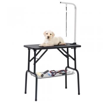 Mesa Ajustable VidaXL Perro Lazo Cesta