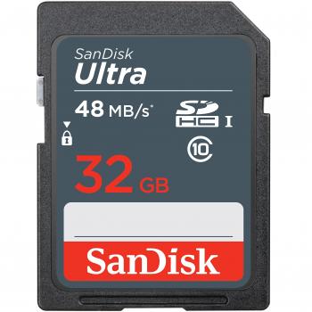 SanDisk Ultra 32GB SDHC – Velocità fino a 48 MB/s – Classe 10