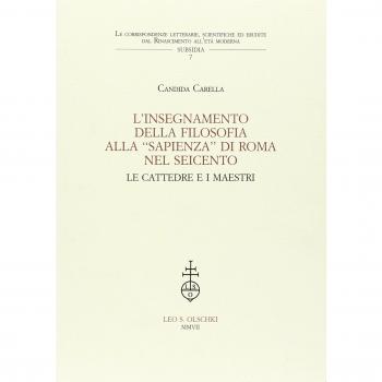 L’insegnamento della filosofia alla “Sapienza” di Roma nel Seicento. Le cattedre e i maestri