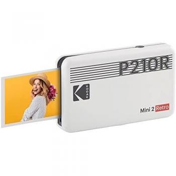 Kodak Mini 2 Retro White Stampante Fotografica Portatile per iOS e Android, Bluetooth