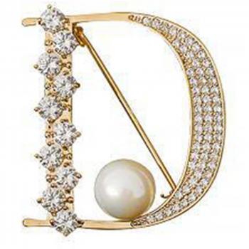 Pin de Cristal para Solapa de Mujer