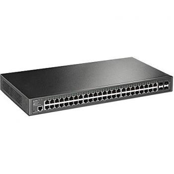 TP-Link T2600G-52TS Managed Switch, L2 JetStream 48 Porte Gigabit, 4 Porte SFP, Routing Statico, Port, Tag e Voice VLAN