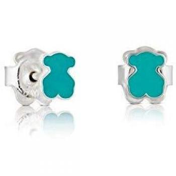 Pendientes TOUS Muffin de oso turquesa