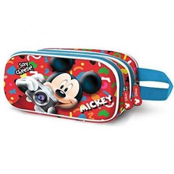 Estuche Portatodo 3D Mickey Mouse Doble