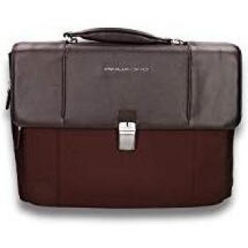 PIQUADRO Carpeta con Solapa 15.60 Unisex Adulto, Negro, Talla única