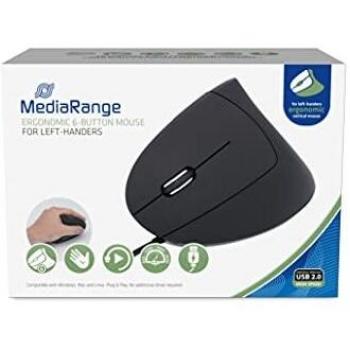 MediaRange MROS231 Mouse Cablato Nero