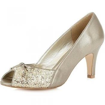 Bombas Lotus Nicoletta de Tacón Peep Toe 7 Reino Unido