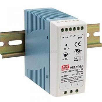Mean Well DRA-60-24 Alimentatore per guida DIN 24 V/DC 2.5 A 60 W