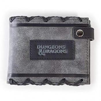 Difuzed Cartera Dungeons and Dragons, Accesorio de Viaje-Billetera Plegable para Hombre, Gris (Grey), Standard