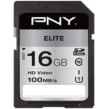 PNY Elite SDHC card 16GB Class 10 UHS-I U1 100MB/s