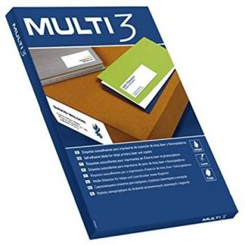 Etiquetas Adhesivas Apli Multi3/ 105 x 37mm/ 100 Hojas