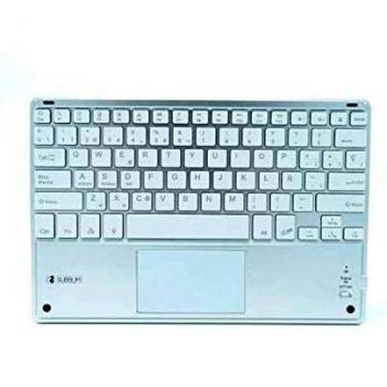 Tastiera Bluetooth con supporto per tablet Subbblim SUB-KBT-SMBT50 Qwerty Nero/Bianco