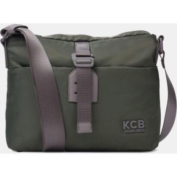 Bandolera KCB Kaki Mediana con Bolsillo Frontal