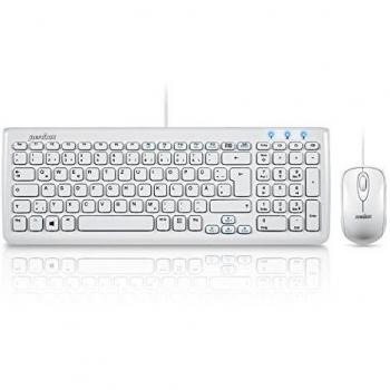 Tastiera e Mouse USB Set PERIXX 303WDE bianco
