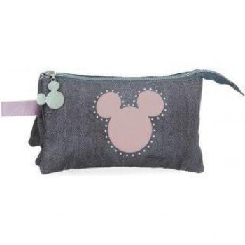 Estuche Escolar Disney Mickey Studs Negro