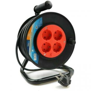 Enrrollador de cable 4 conexiones 25m ExtraStar