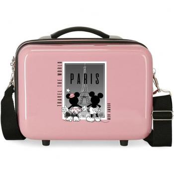 Disney Neceser ABS Minnie y Mickey Paris Rosa