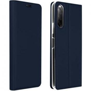 Funda Sony Xperia 10 II con cartera, cierre y soporte en azul oscuro