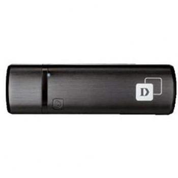 D-Link AC1300 2.4GHz & 5GHz Wireless Dual Band USB Adapter, 2x2 MU-MIMO (DWA-182)