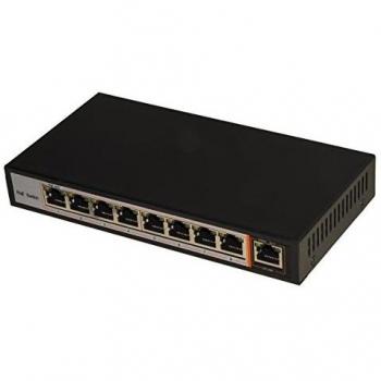 Hub switch 8 porte poe 10/100 + 1p uplink 15,4w/porta Link