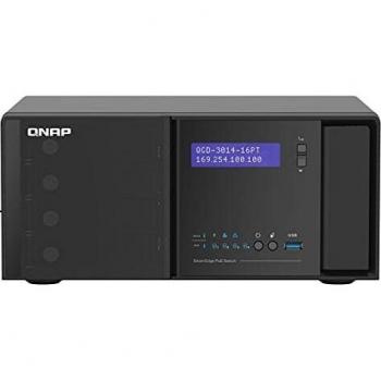 QNAP QGD-3014-16PT-8G Desktop Smart Edge PoE Switch, IP Surveillance Solution