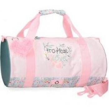 Enso para niños. Bolsa de viaje Tropical love rosa