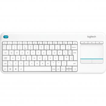 Logitech K400 Plus Wireless Touch Tv Keyboard, Easy Media Controls and Integrated Touchpad, Spanish Layout QWERTY