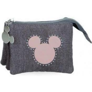 Monedero Disney Mickey Studs Negro