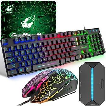Gaming Key & Mouse Combo QWERTY Arcobaleno