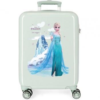 Maleta de cabina Frozen Arendelle Is Magic Rígida Verde 55 cm