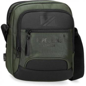 Pepe Jeans. Bandolera grande Bromley verde