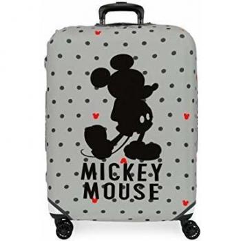 Funda para maleta mediana Mickey gris