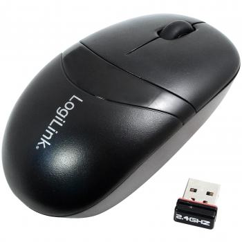 Logilink Mouse 2,4GHz Ottica Mini Wireless con Autolink, Nero (ID0069)
