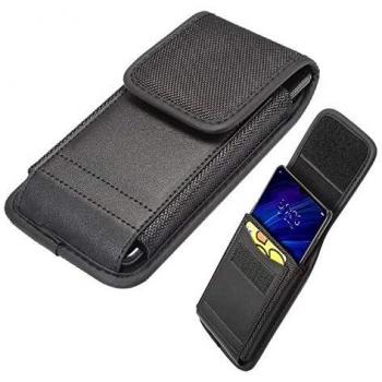 Funda Cinturón Luna G8 TD-LTE con Tarjetero Piel y Nylon Vertical