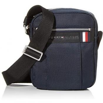 Tommy Hilfiger Mini Rep Elevado de Nylon, Bolsillo de Reportero para Llaves y Billetera para Hombre, Azul (Sky Captain)