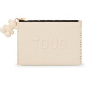 TOUS Monedero Tarjetero Beige La Rue New