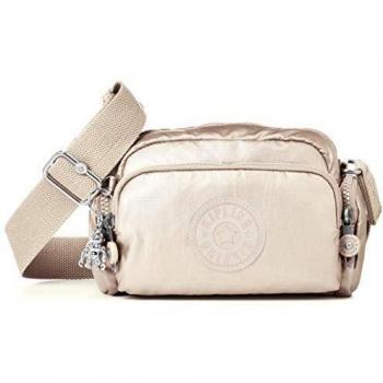 Kipling JENERA Mini Bandolera, Mujeres, Brillo Metálico O (Beige), S
