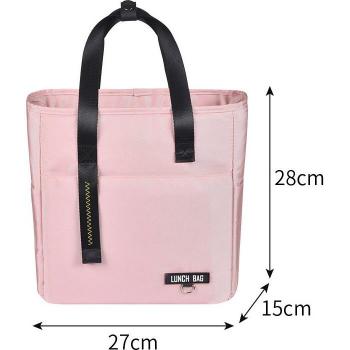 Bolsa Enfriadora de Tela Oxford Gruesa Impermeable con Forro PEVA, Caja de Hielo Térmica para Almuerzos de Oficina, Aislante Portátil