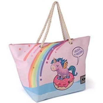 Oh My Pop! Bolsa de Tela y de Playa Believe-Sunny 60 cm Multicolor