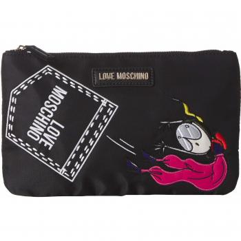 Bolso de mano Love Moschino con logo para mujer, Negro (Fantasy Color C), Talla única