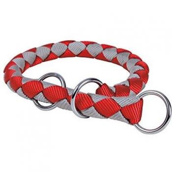 Trixie Collar Ajustable Cable Rojo/Plata