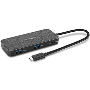 Kensington SD1650P Docking Station Portatile e Compatta con Porta USB-C Singola da 4K, HDMI, compatibile con dispositivi Apple/Chrome OS/Windows 7 (K34020WW), Black