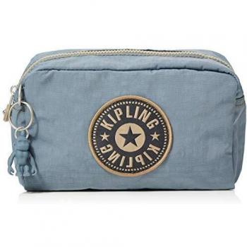 Kipling Gleam, Bolso de Tocador para Mujer, Azul (Stone Blue Block), 18.5x11x8 Centímetros (B x H x T)